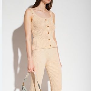 NWT Ulla Johnson Orianne Ribbed Tank Sz L